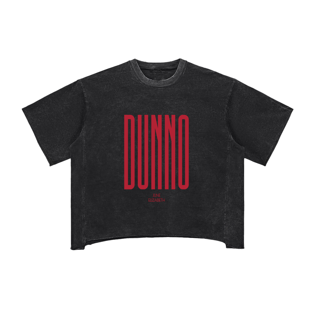 Raw Edge Snow Washed Boxy T-Shirt